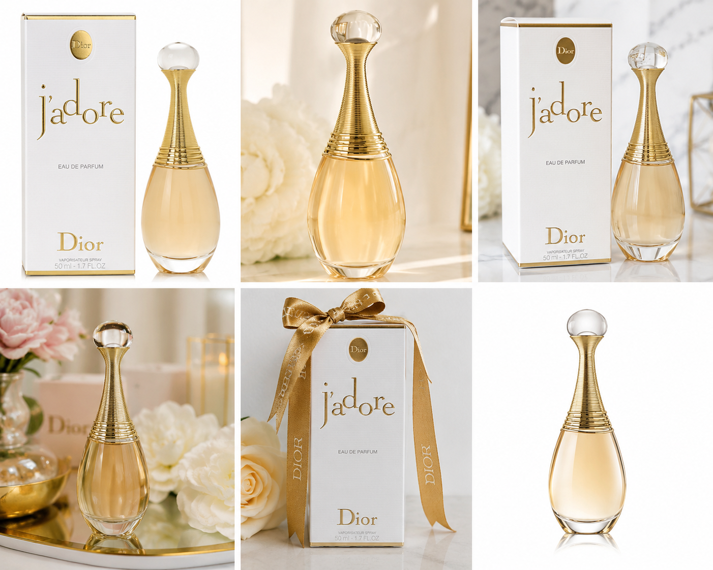NEW SEALED Dior J'adore Eau de Parfum Spray for Women 1.7 oz / 50 mL Authentic Fragrance