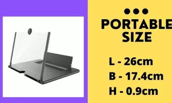 14 Inch Screen Expanders & Magnifier Amplifier,3D HD | Phone Holder for All Smartphones with Anti scratch Features
