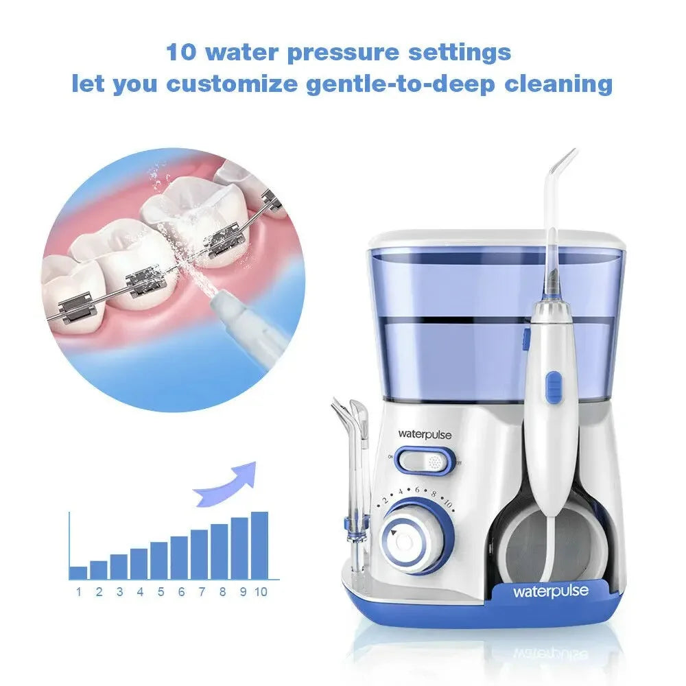 Electric Water Flosser 800ML Tank 5 Nozzles Oral Irrigator for Teeth Cleaner Mouth Washing Dental Flosser