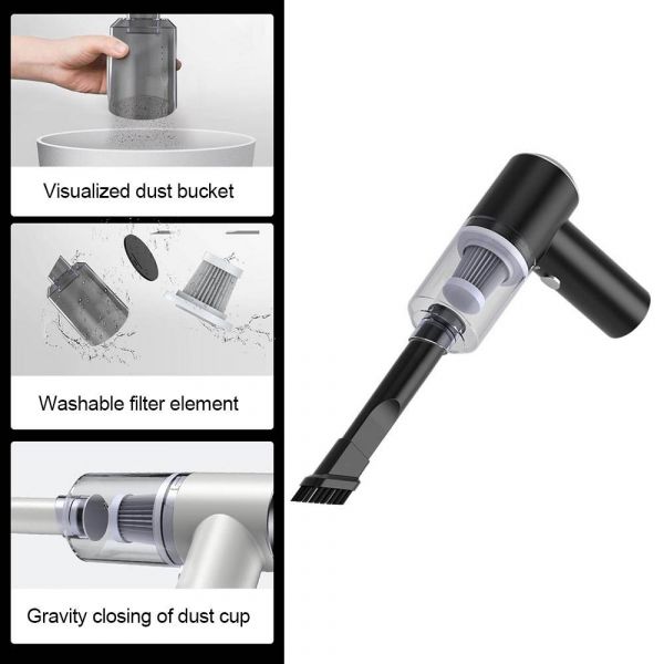 2 In 1 Wireless Portable Mini Vacuum Cleaner
