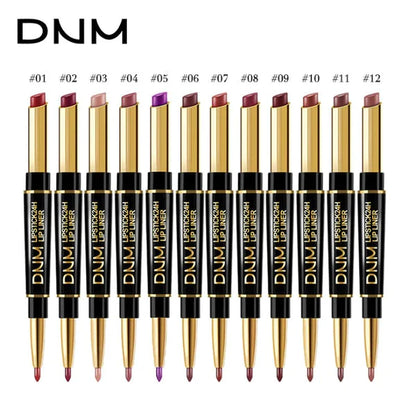 "Naysa"2 IN 1 Waterproof HD Matte Lipstick Pencils Makeup Kit (SET of 12)