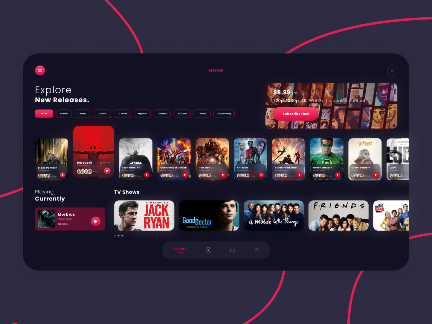 Made For You Streaming App | Contains All Latest Movies, Web series, Anime, Live Streaming & Much More
