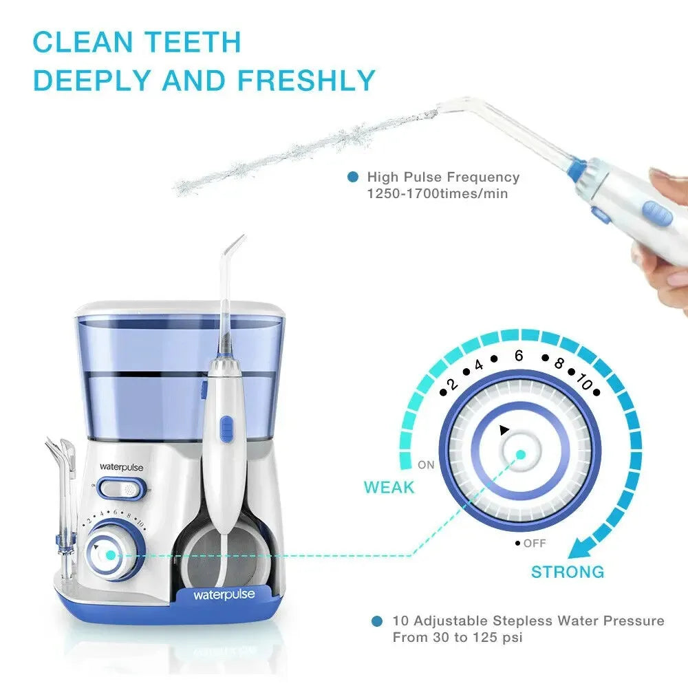 Electric Water Flosser 800ML Tank 5 Nozzles Oral Irrigator for Teeth Cleaner Mouth Washing Dental Flosser