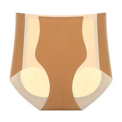 Color-block Hip-lifting Seamless Waist Control Pants