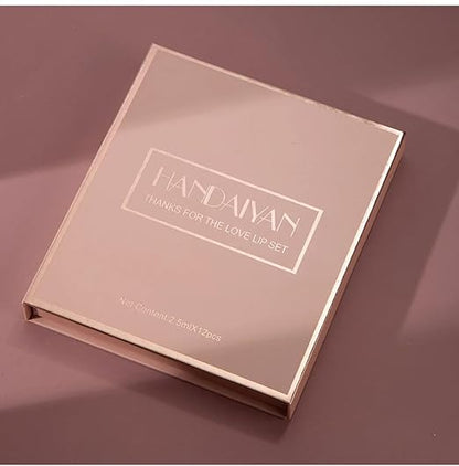 HANDAIYAN Lipstick Set of 12 Matte Velvet Mini Liquid Lipstick