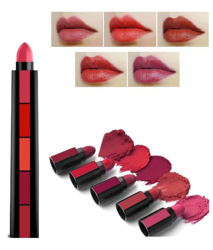 FAB 5 Matte Finish  (5 in 1 Lipstick)