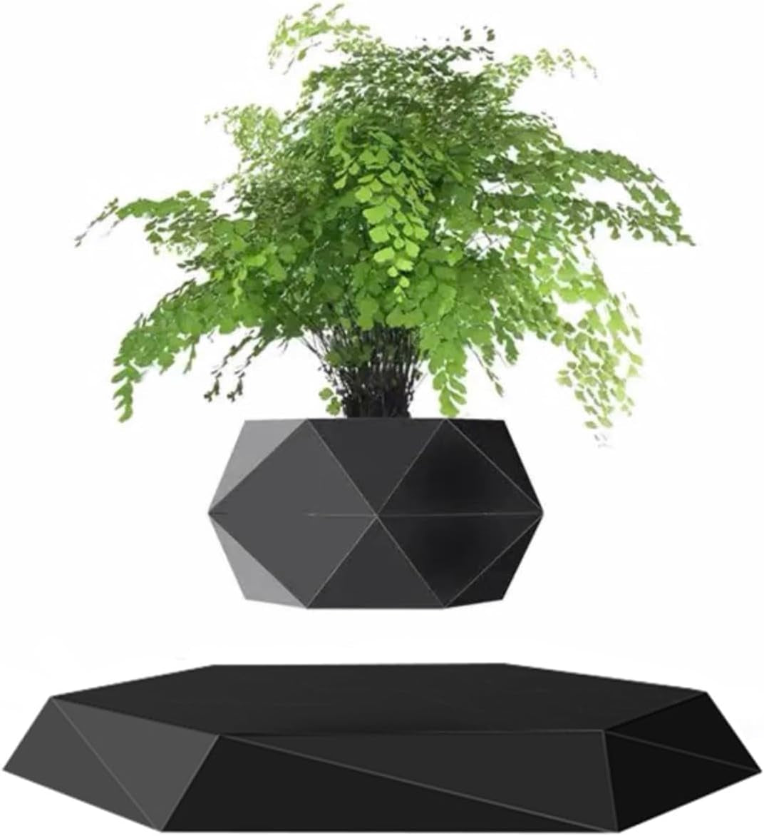 Magnetic Levitating Flower Pot | 360° Rotating Air Bonsai | Home & Office Desk Decor