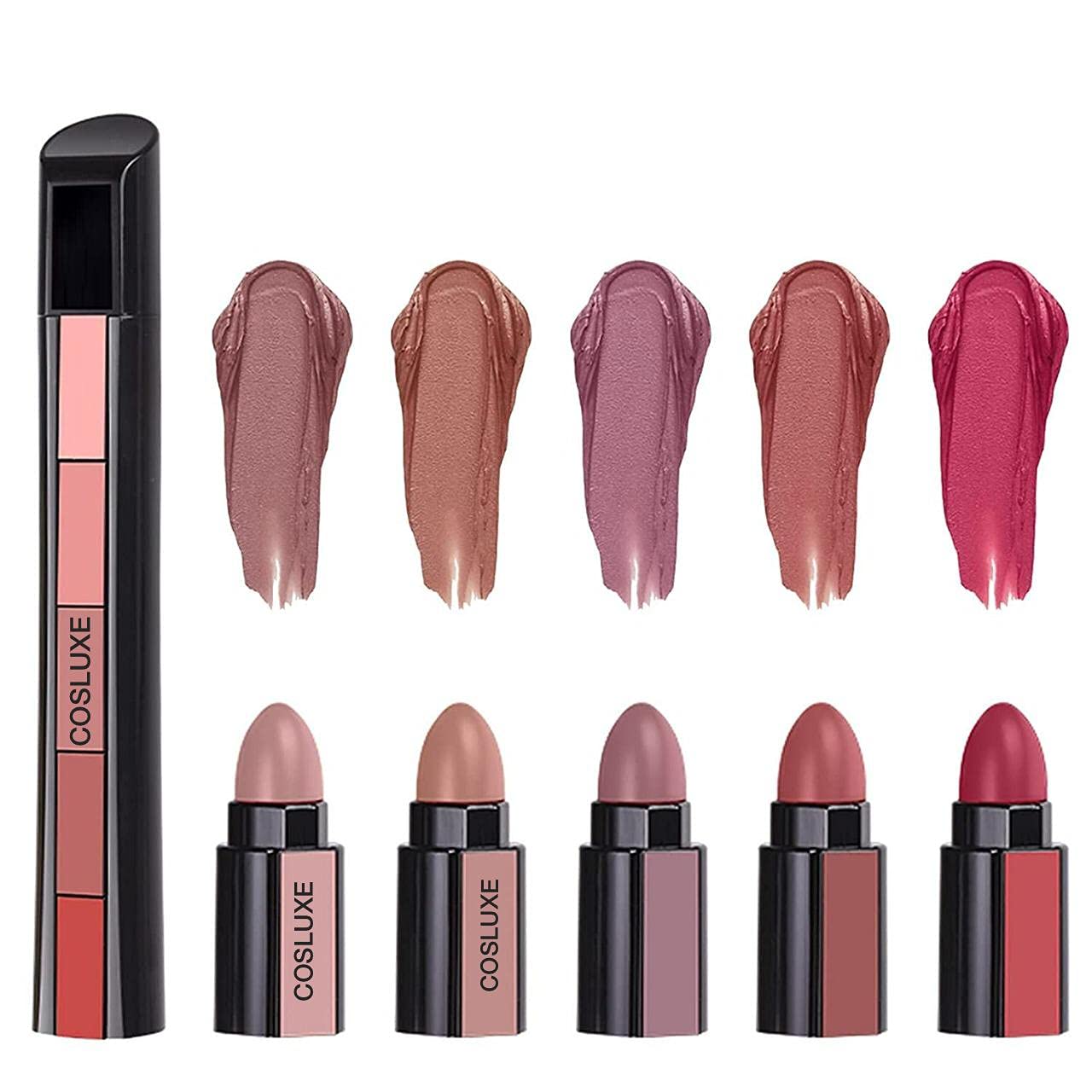FAB 5 Matte Finish  (5 in 1 Lipstick)