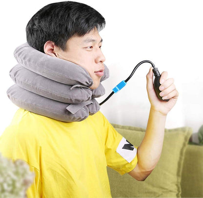 3 Layers Portable Neck Pillow Neck Massager for Cervical Spine.