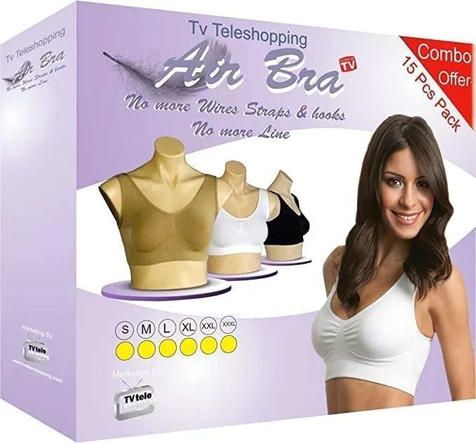 SLIM' N' LIFT' AIRE BRA - NO STRAPS, NO CLIP, NO WIRES, NO PAIN (PACK OF 3)