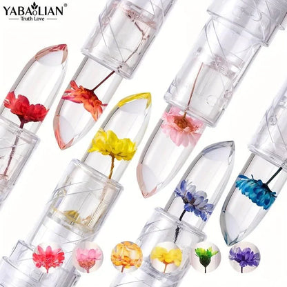 CRYSTAL JELLY FLOWER COLOR CHANGING LIPSTICK (Pack of 2)