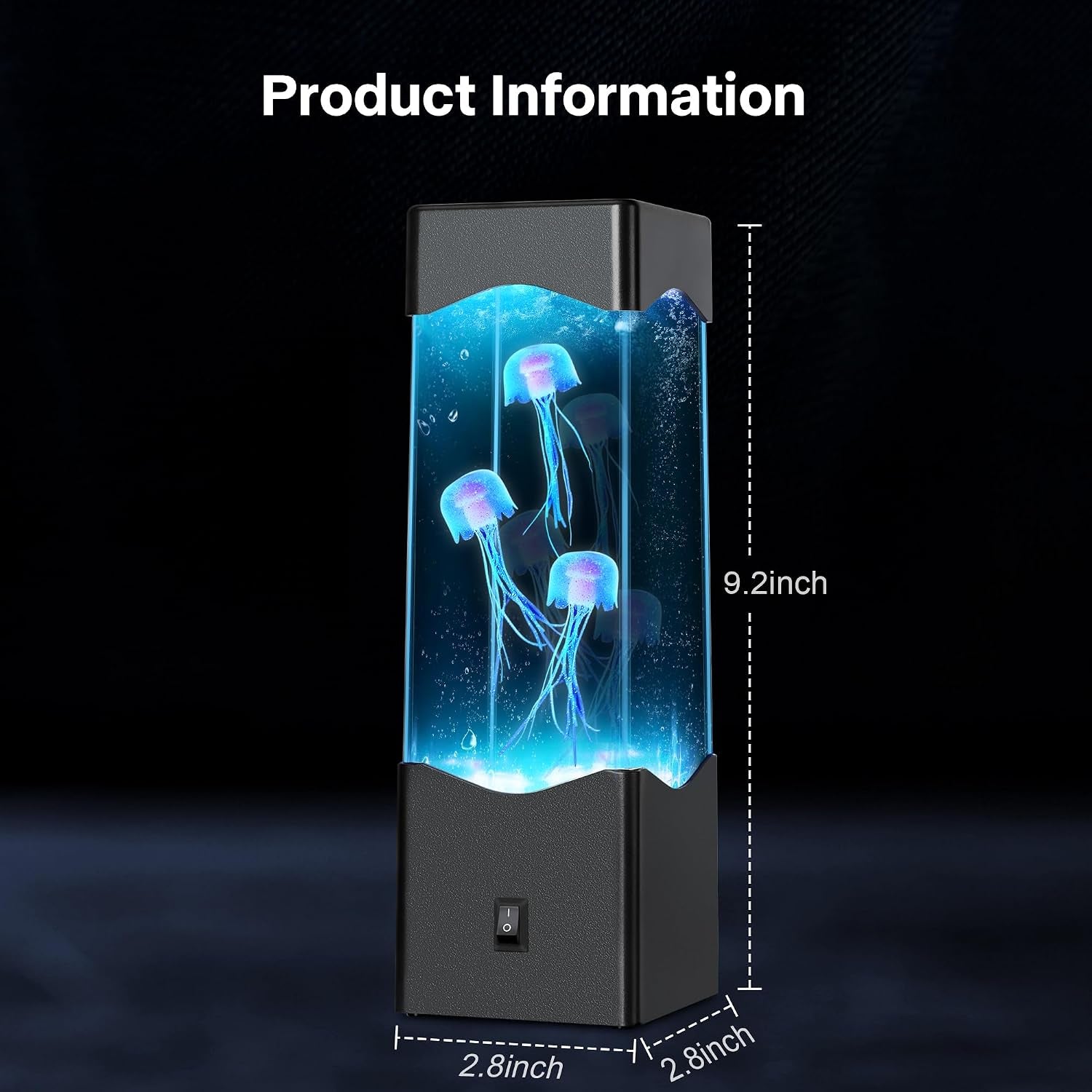 Sea of Dreams LED Jellyfish Aquarium Lamp | Color Changing Night Light | Kids & Adults Room Decor