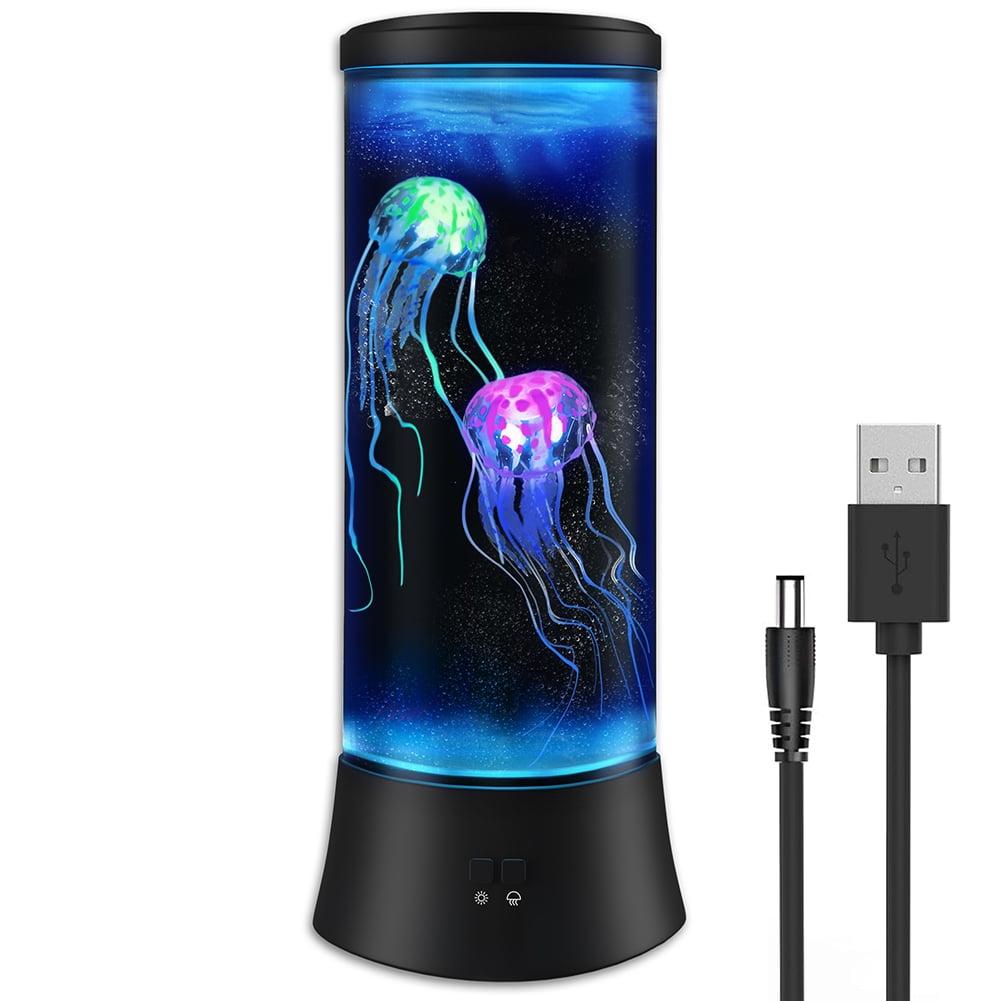 Sea of Dreams™ LED Jellyfish Aquarium Lamp – Color-Changing USB Night Light for Home & Office Relaxation