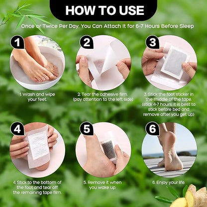 Premium Natural Detox Foot Patches  (2x5 packs) BUY 1 GET 1 FREE
