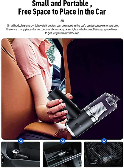 2 In 1 Wireless Portable Mini Vacuum Cleaner