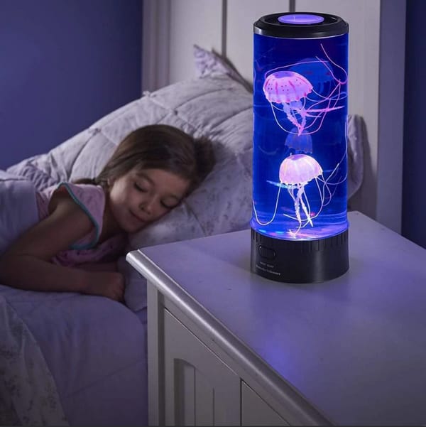 Sea of Dreams™ LED Jellyfish Aquarium Lamp – Color-Changing USB Night Light for Home & Office Relaxation