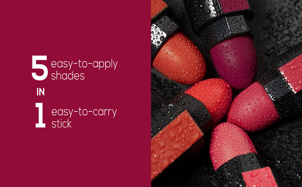 FAB 5 Matte Finish  (5 in 1 Lipstick)