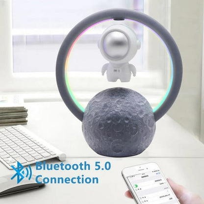 Fashionable Astronaut Magnetic Levitation Bluetooth Speaker – Floating Wireless Speaker with LED Light & Modern Desk Décor