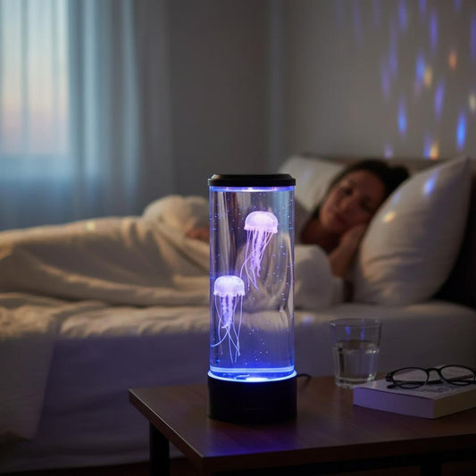 Sea of Dreams™ LED Jellyfish Aquarium Lamp – Color-Changing USB Night Light for Home & Office Relaxation