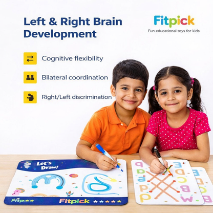 Brain Activity Book - Build Focus , Creativity & Hand Coordination For Kids