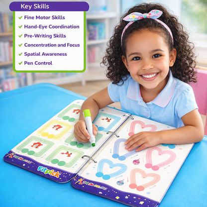 Brain Activity Book - Build Focus , Creativity & Hand Coordination For Kids