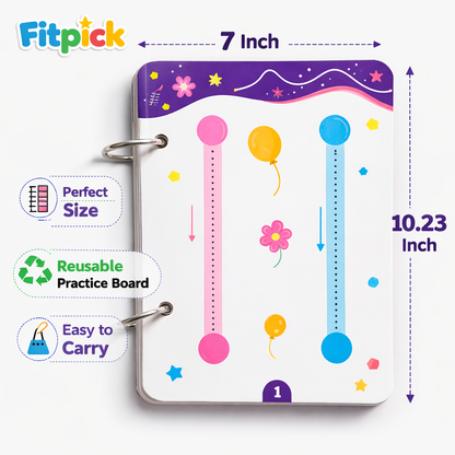 Brain Activity Book - Build Focus , Creativity & Hand Coordination For Kids