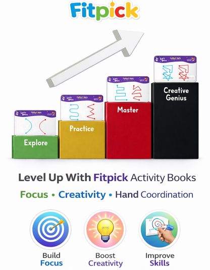 Brain Activity Book - Build Focus , Creativity & Hand Coordination For Kids