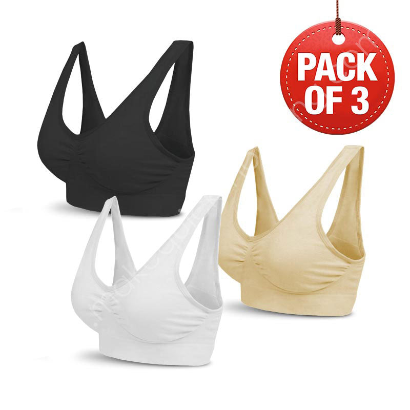 SLIM' N' LIFT' AIRE BRA - NO STRAPS, NO CLIP, NO WIRES, NO PAIN (PACK OF 3)