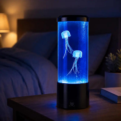 Sea of Dreams™ LED Jellyfish Aquarium Lamp – Color-Changing USB Night Light for Home & Office Relaxation
