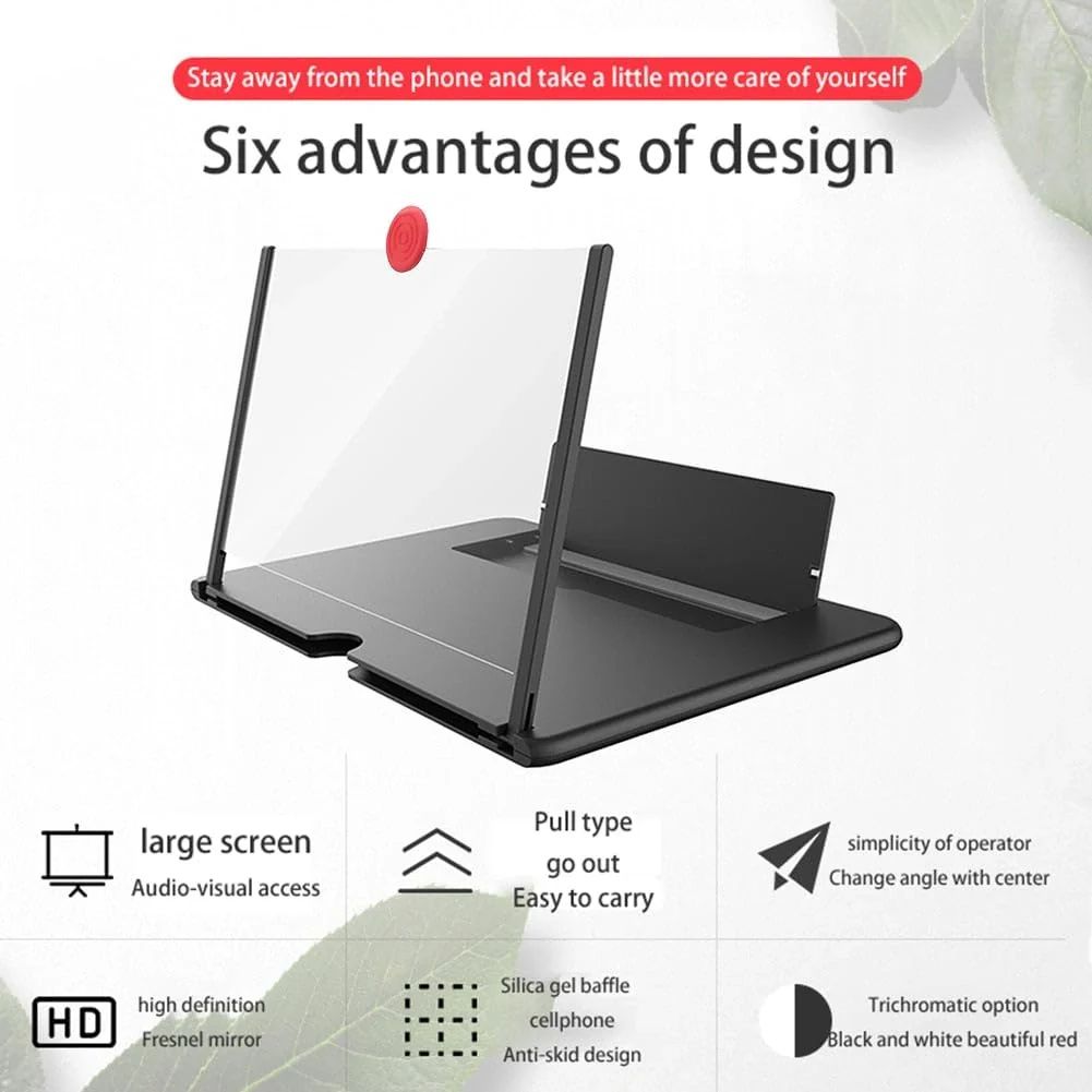 14 Inch Screen Expanders & Magnifier Amplifier,3D HD | Phone Holder for All Smartphones with Anti scratch Features