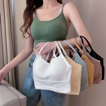 Women Tops Tank Padded Wireless Bra