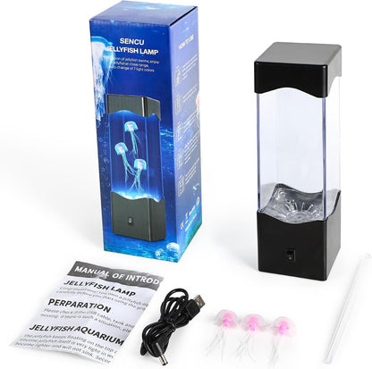 Sea of Dreams LED Jellyfish Aquarium Lamp | Color Changing Night Light | Kids & Adults Room Decor
