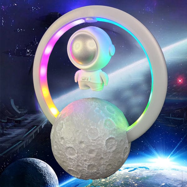 Fashionable Astronaut Magnetic Levitation Bluetooth Speaker – Floating Wireless Speaker with LED Light & Modern Desk Décor