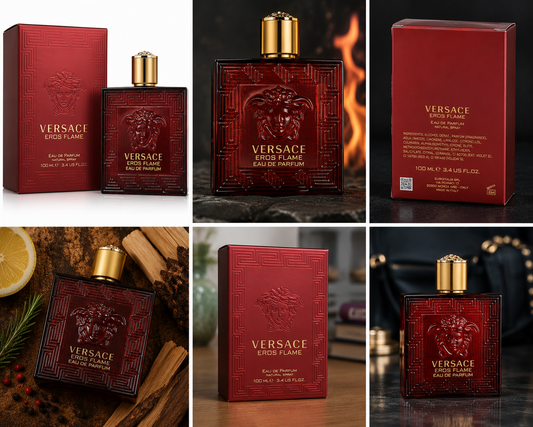 Versace Eros Flame Eau de Parfum for Men 3.4 oz / 100 mL Spray New Sealed in Box