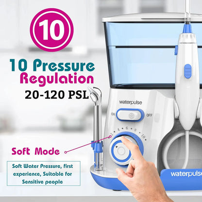Electric Water Flosser 800ML Tank 5 Nozzles Oral Irrigator for Teeth Cleaner Mouth Washing Dental Flosser