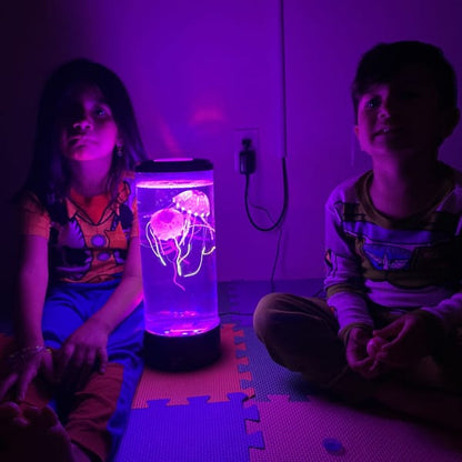 Sea of Dreams™ LED Jellyfish Aquarium Lamp – Color-Changing USB Night Light for Home & Office Relaxation