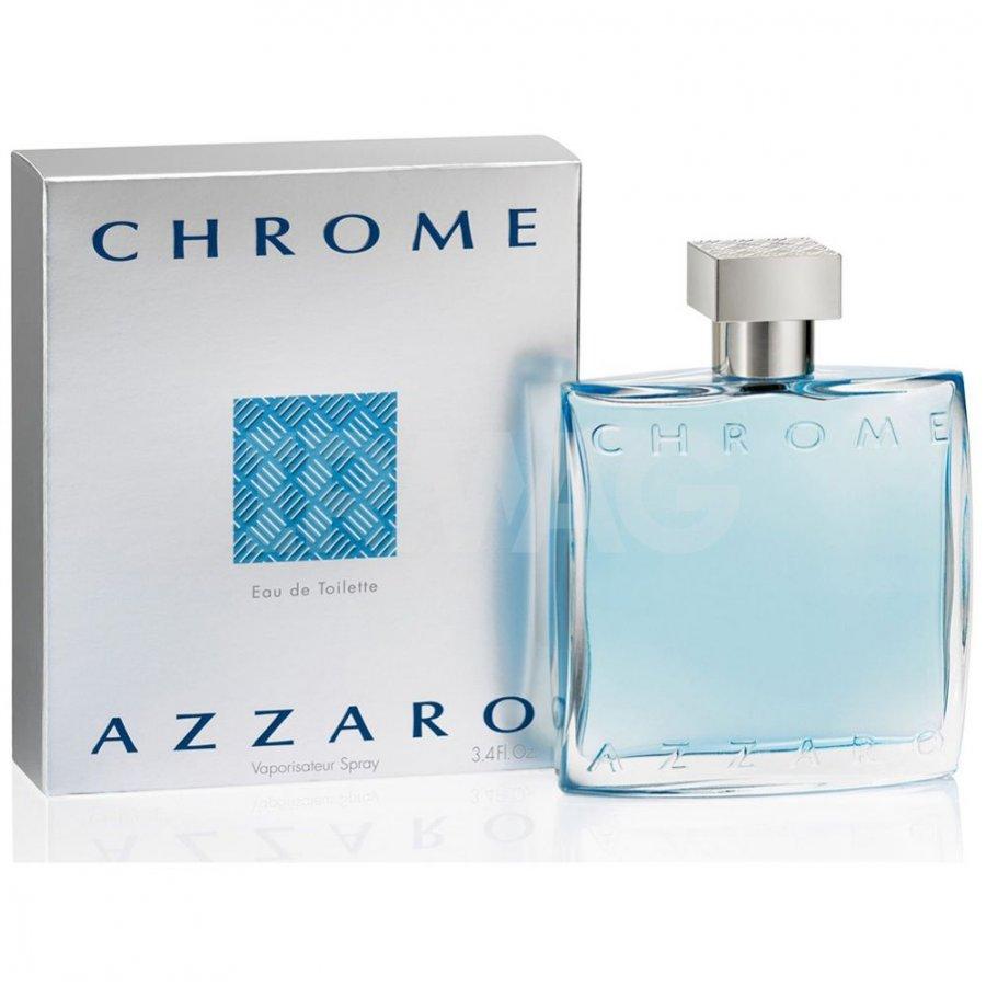 Azzaro Chrome Eau de Toilette EDT for Men 3.4 oz 100ml Spray New in Box 100% Authentic