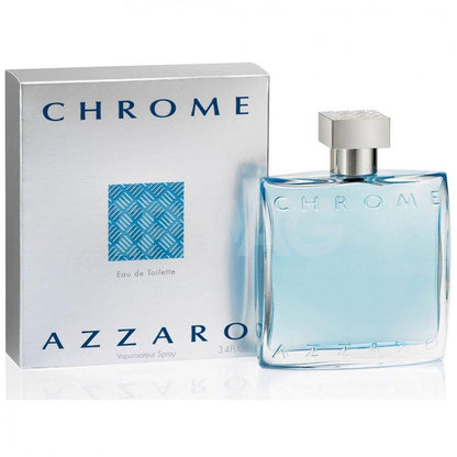 Azzaro Chrome Eau de Toilette EDT for Men 3.4 oz 100ml Spray New in Box 100% Authentic