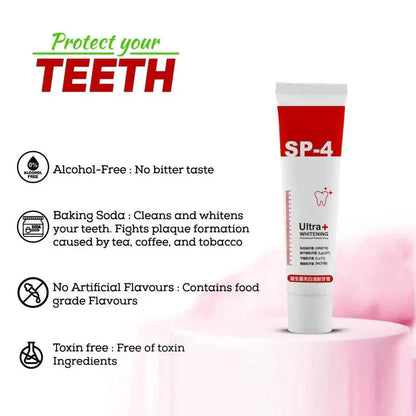 ✨SP-4 Probiotic Brightening & Stain Removing Toothpaste 🦷(2x100grams) BUY 1 GET 1 FREE