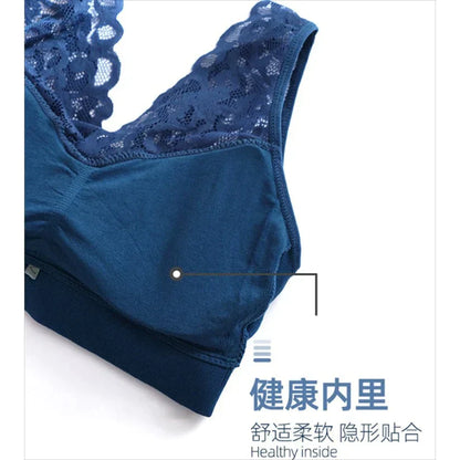 Seamless Wireless Beauty Back Push Up Bra Comfortable Chest