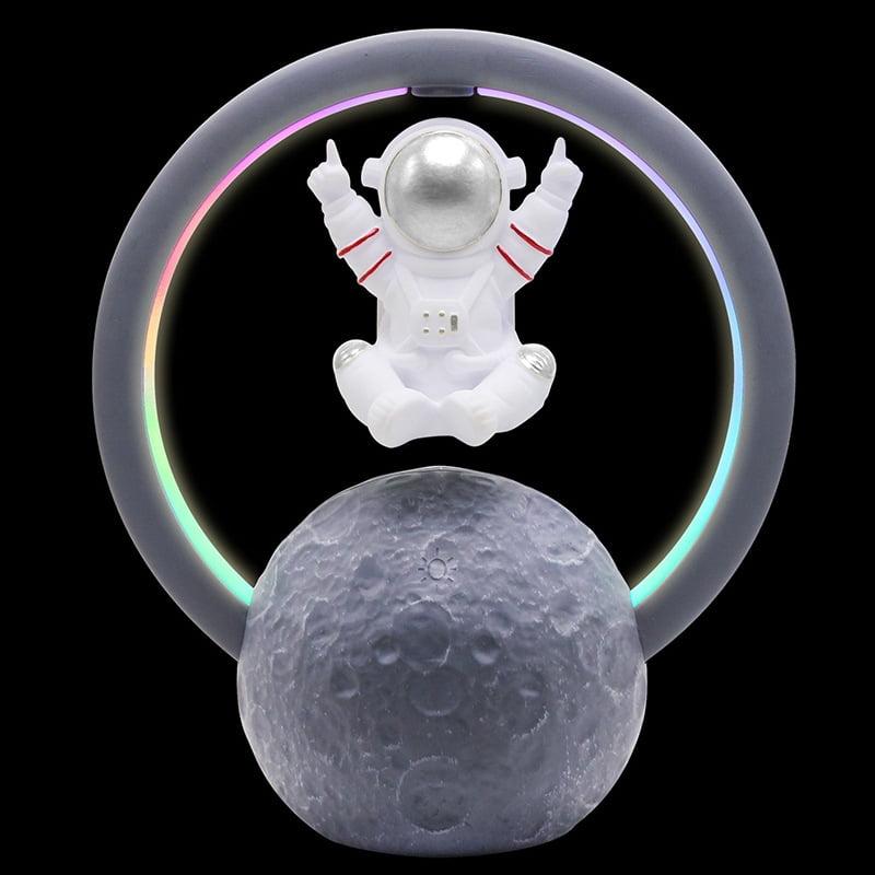 Fashionable Astronaut Magnetic Levitation Bluetooth Speaker – Floating Wireless Speaker with LED Light & Modern Desk Décor