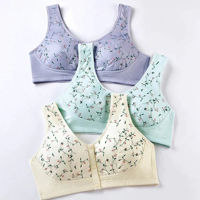 "Naysa" Breathable Comfortable Front Closure Bra (SET OF 2)